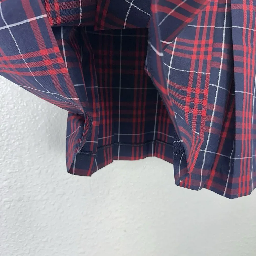 Dennis Uniform Girls Ward Plaid Stitched Down Kick Pleat School Skirt Junior 15